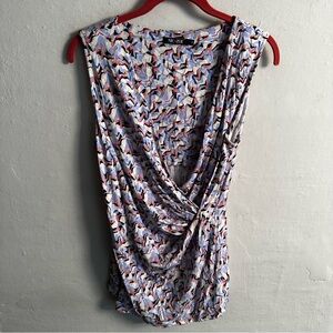 Nic + Zoe Faux Wrap Sleeveless Knit Top